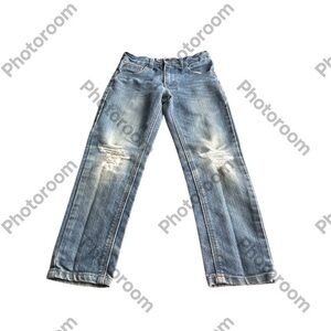 Lee Blue Distressed Slim Fit Jeans